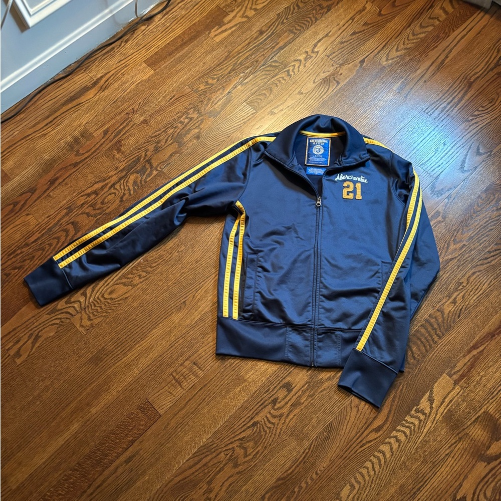 Abercrombie & Fitch Navy and Gold Jacket